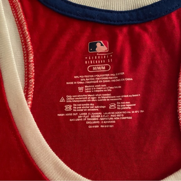 Authentic Toronto Blue Jays Dazzeled Logo Tank Top - Red - Picture 6 of 8